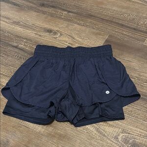 Women's Navy Blue Athletic Shorts